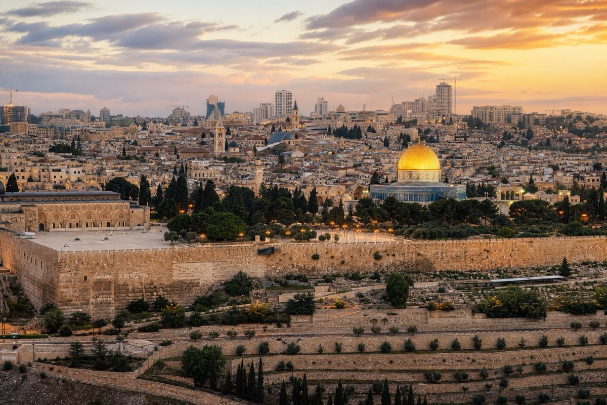 Jerusalem skyline in Israel